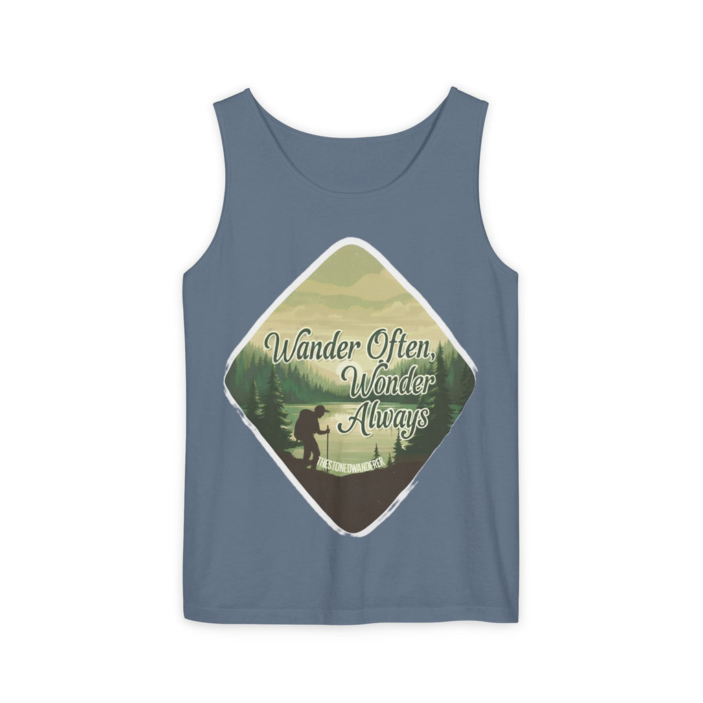 Wander Often, Wonder Always Tank Top — Adventure Scenic Graphic Tank