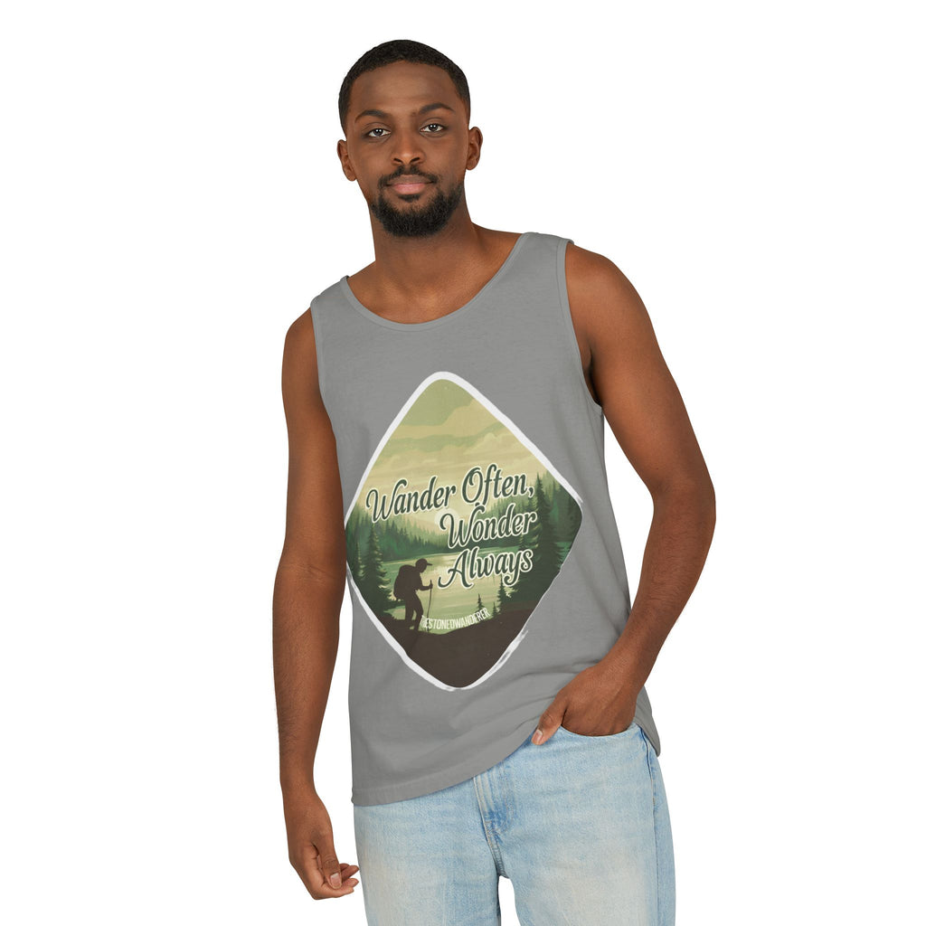 Wander Often, Wonder Always Tank Top — Adventure Scenic Graphic Tank