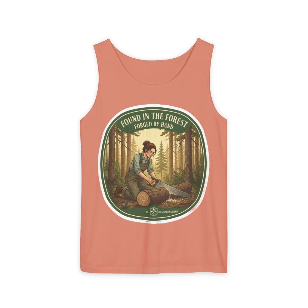 Found in the Forest Tank Top — 'Forged by Hand' Woodworker Nature Graphic