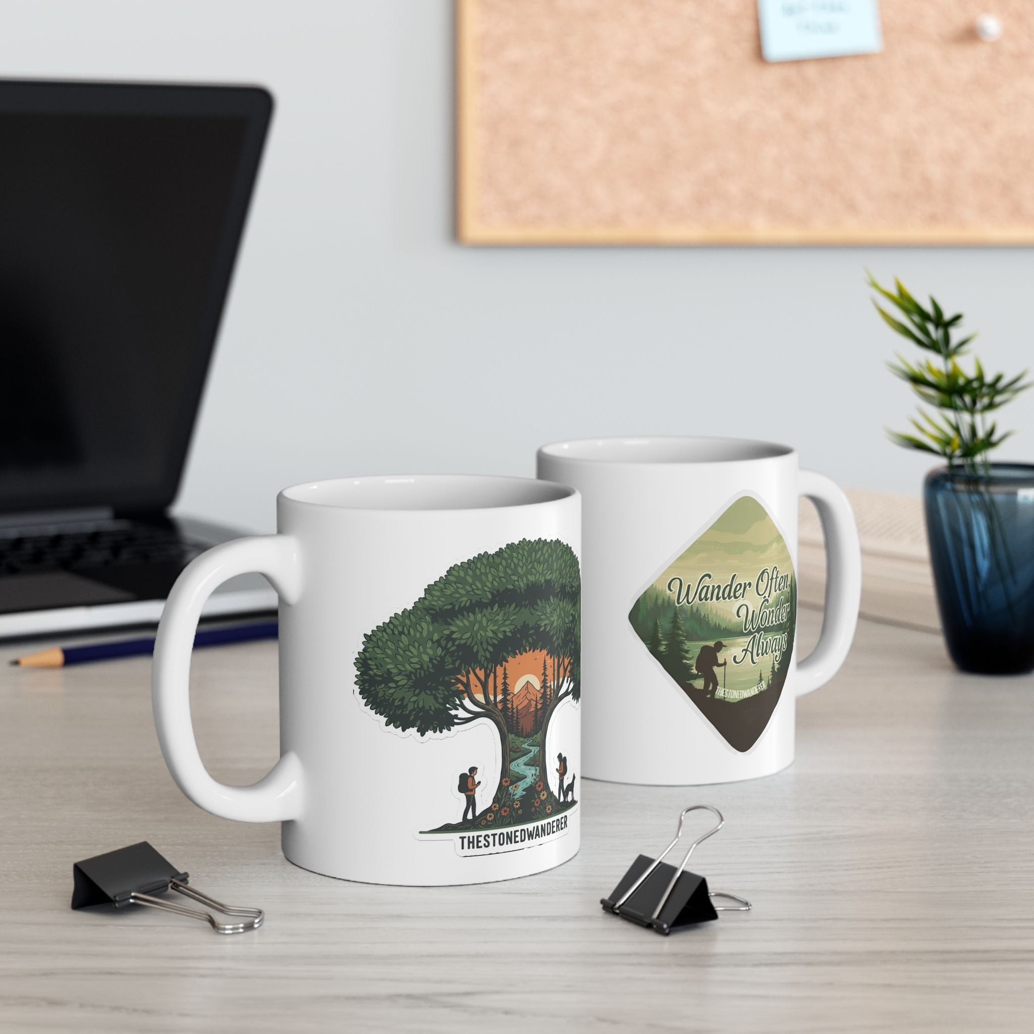Inspirational Tree of Life Ceramic Mug — Nature Quote Coffee Cup (11oz/15oz)