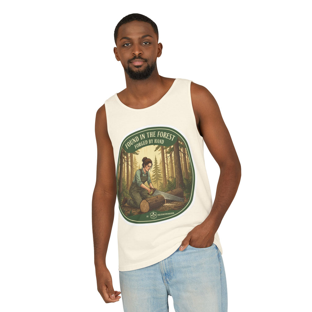 Found in the Forest Tank Top — 'Forged by Hand' Woodworker Nature Graphic