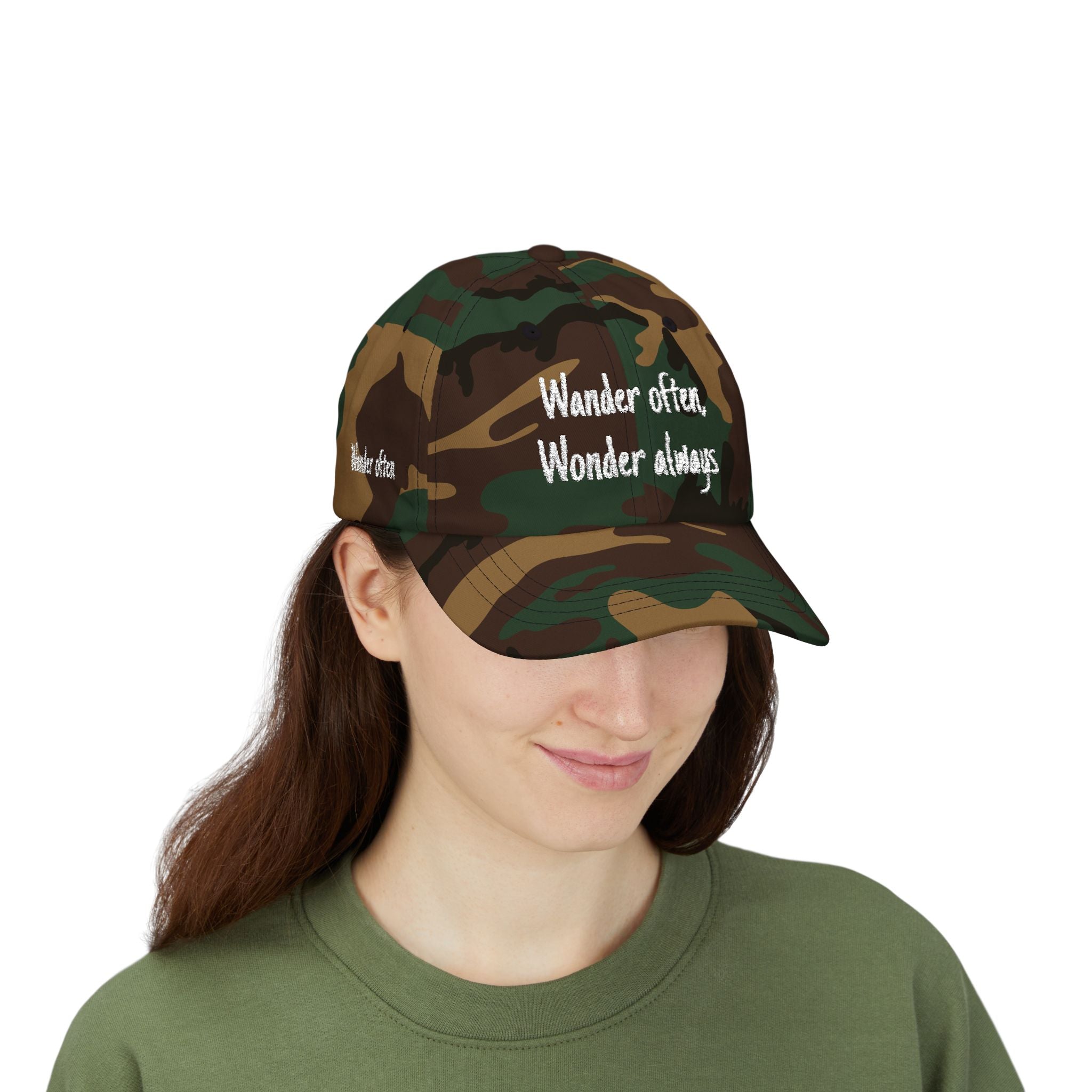 Wander Often Wonder Always Dad Cap