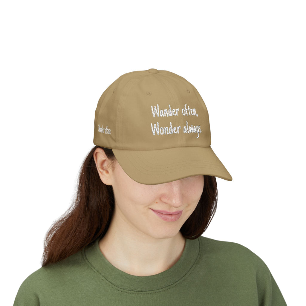 Wander Often Wonder Always Dad Cap