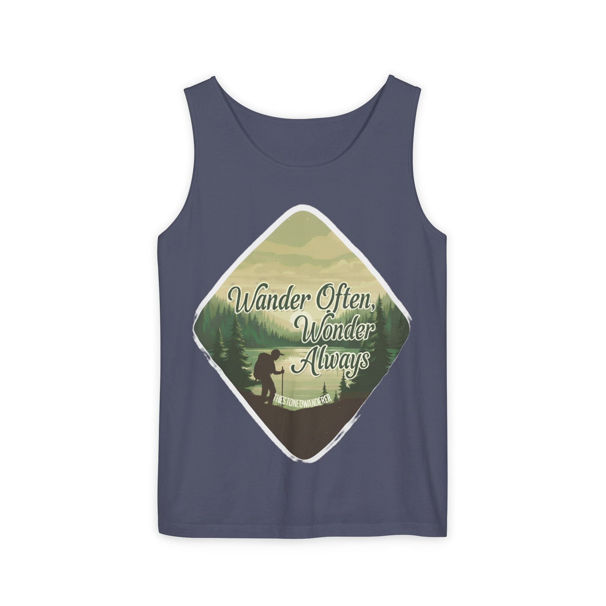 Wander Often, Wonder Always Tank Top — Adventure Scenic Graphic Tank