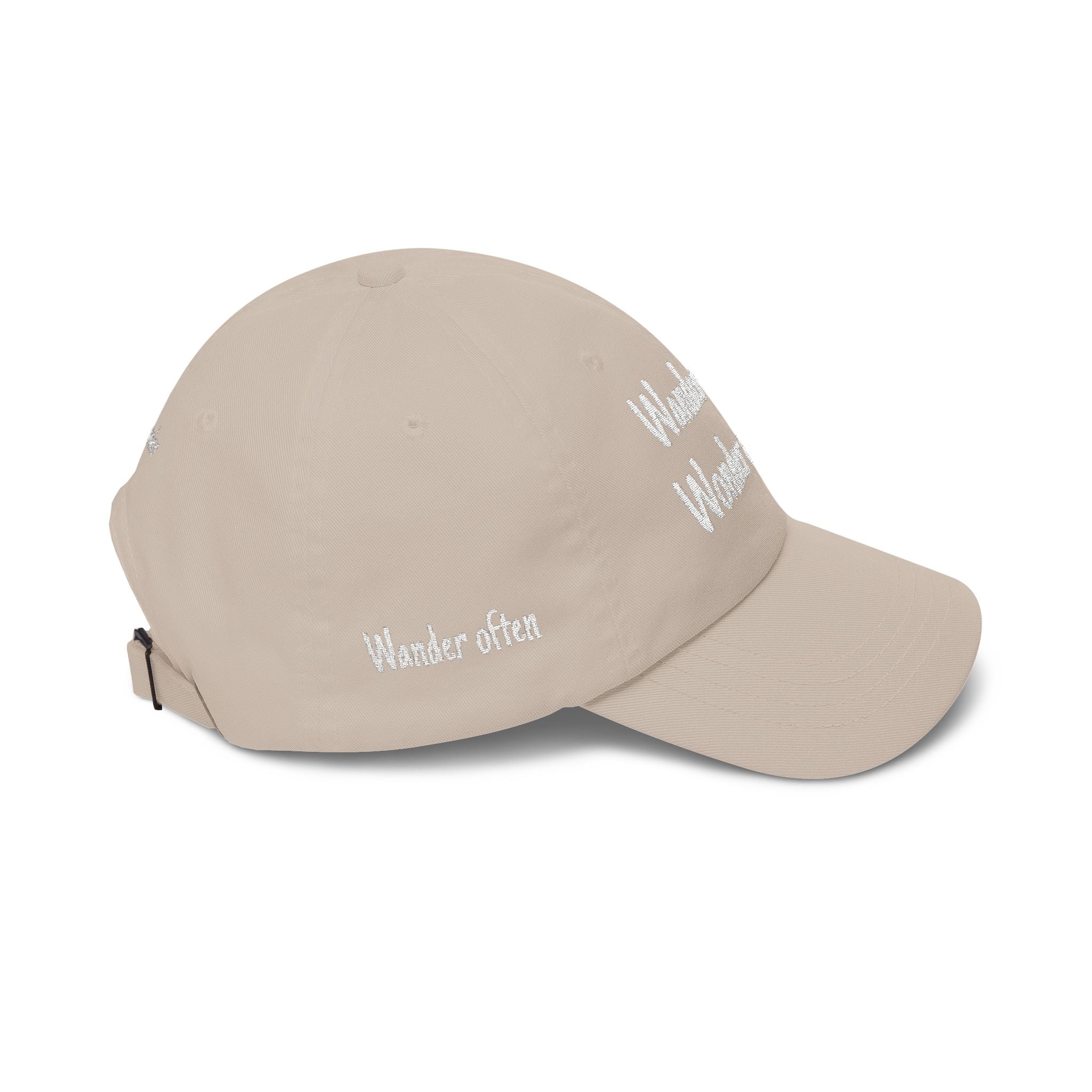Wander Often Wonder Always Dad Cap