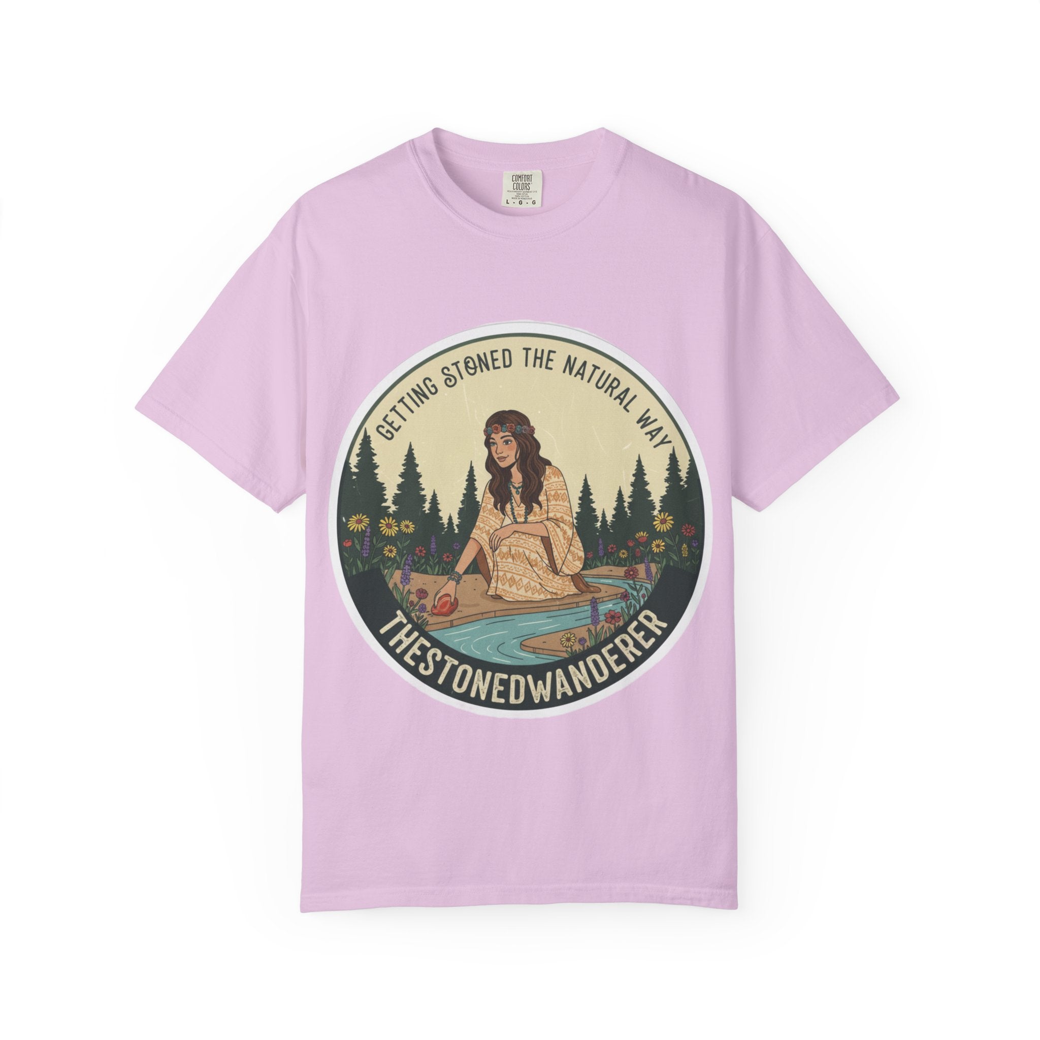 Vintage Nature Graphic T-Shirt — "Getting Stoned the Natural Way" Outdoor Vibes