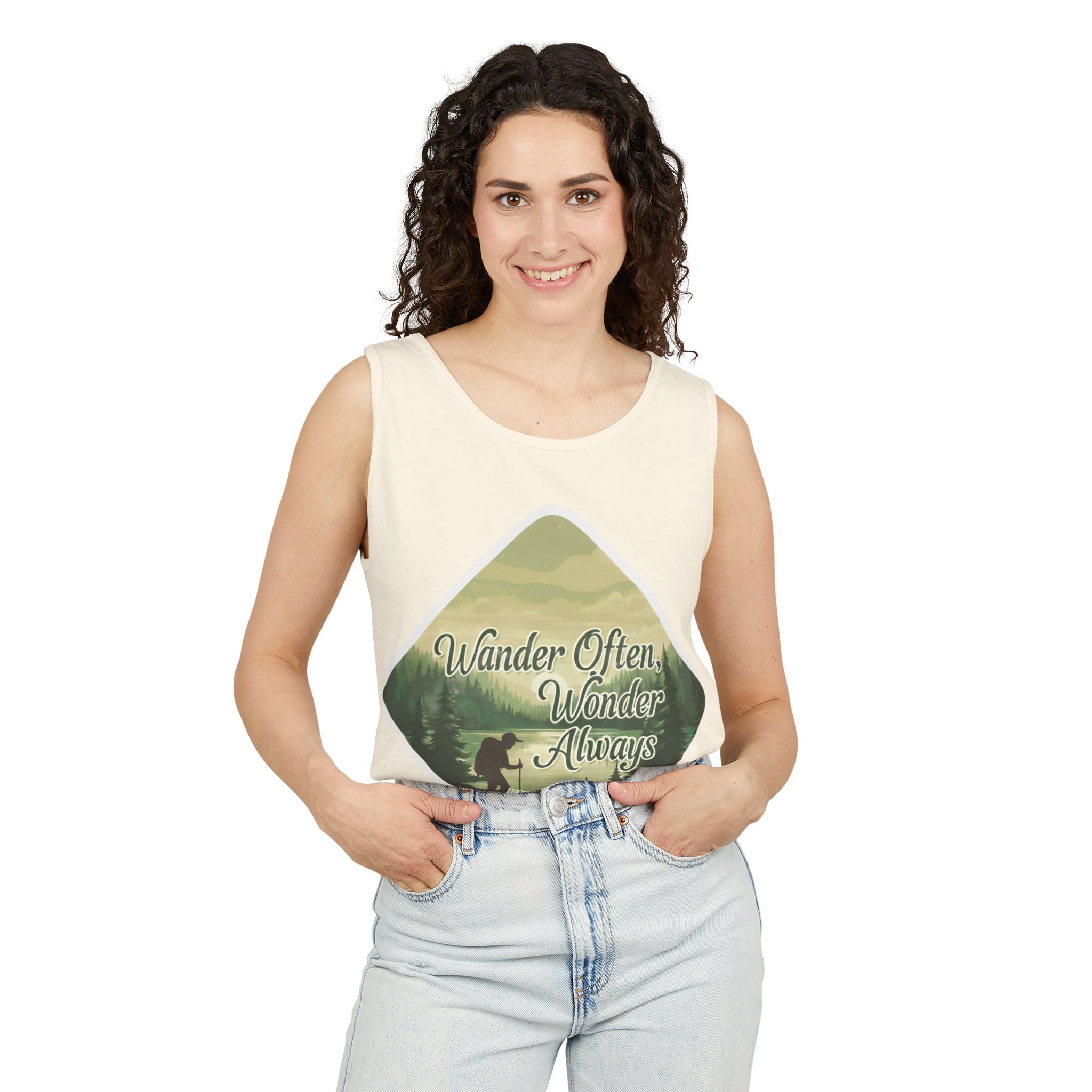 Wander Often, Wonder Always Tank Top — Adventure Scenic Graphic Tank
