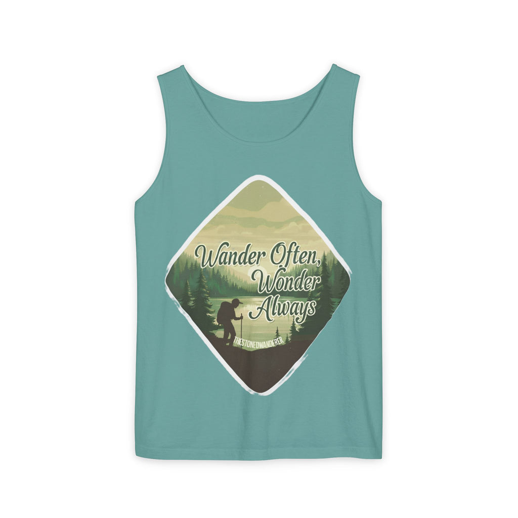 Wander Often, Wonder Always Tank Top — Adventure Scenic Graphic Tank