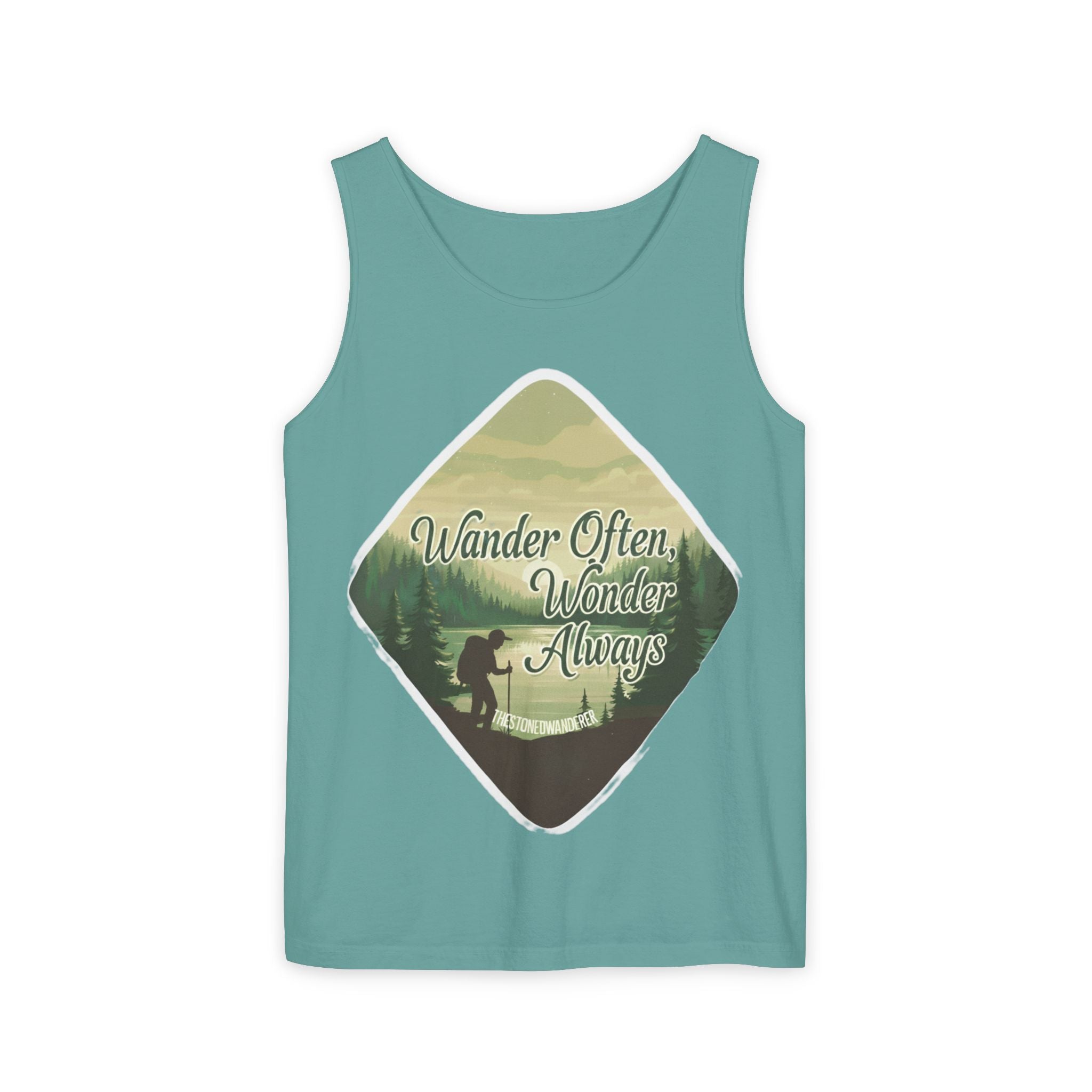 Wander Often, Wonder Always Tank Top — Adventure Scenic Graphic Tank
