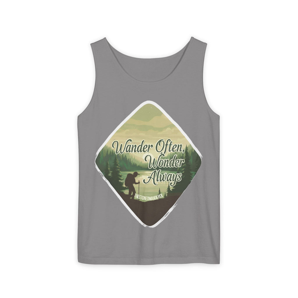 Wander Often, Wonder Always Tank Top — Adventure Scenic Graphic Tank