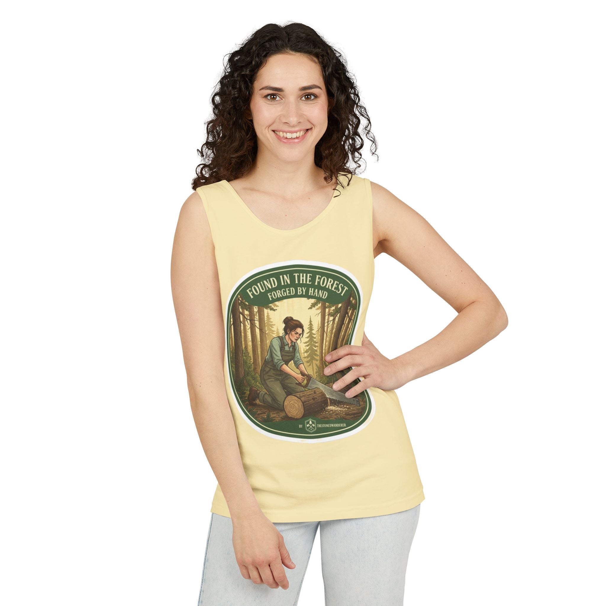 Found in the Forest Tank Top — 'Forged by Hand' Woodworker Nature Graphic