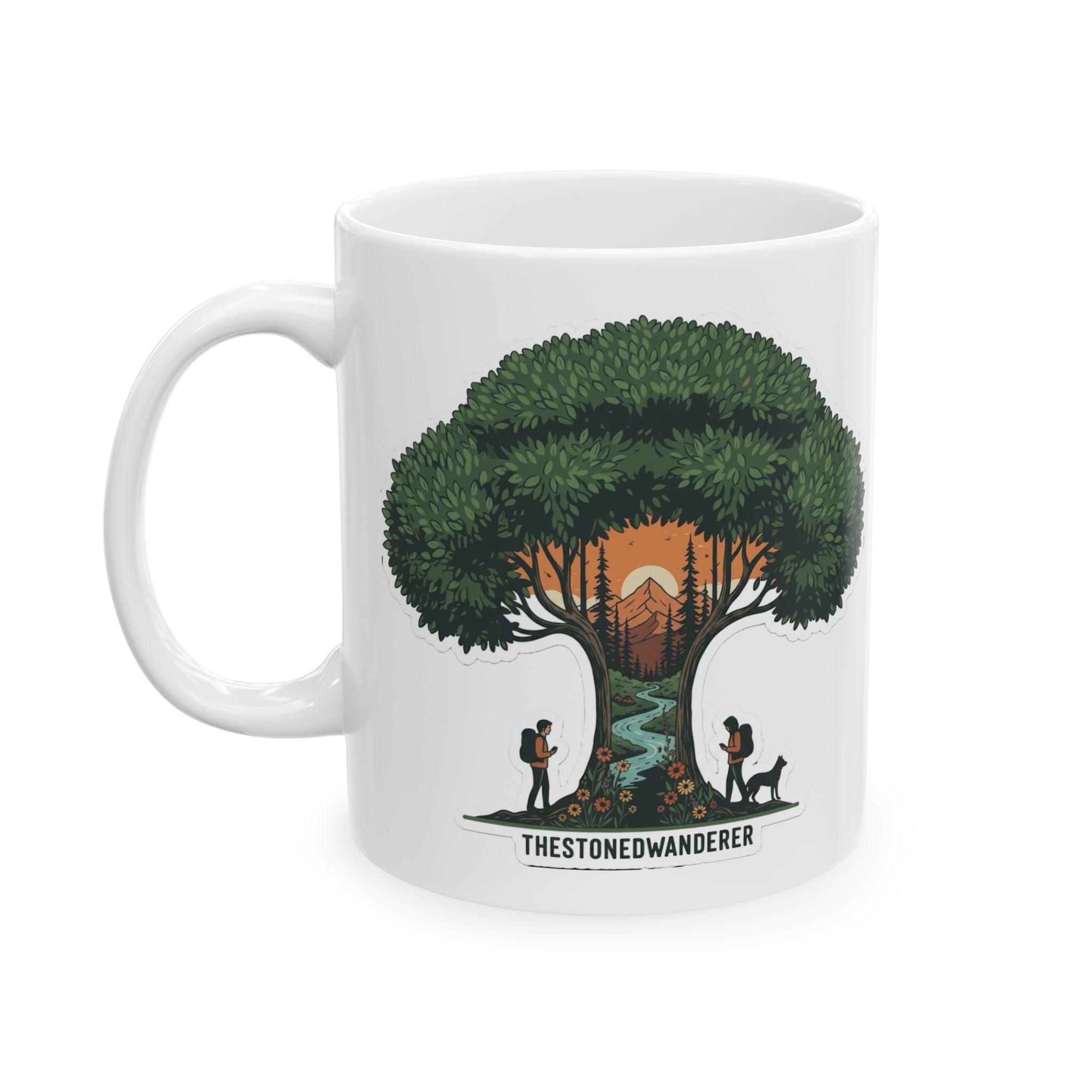 Inspirational Tree of Life Ceramic Mug — Nature Quote Coffee Cup (11oz/15oz)