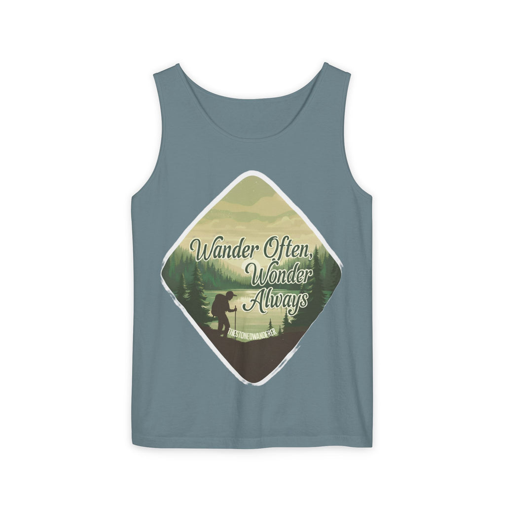Wander Often, Wonder Always Tank Top — Adventure Scenic Graphic Tank