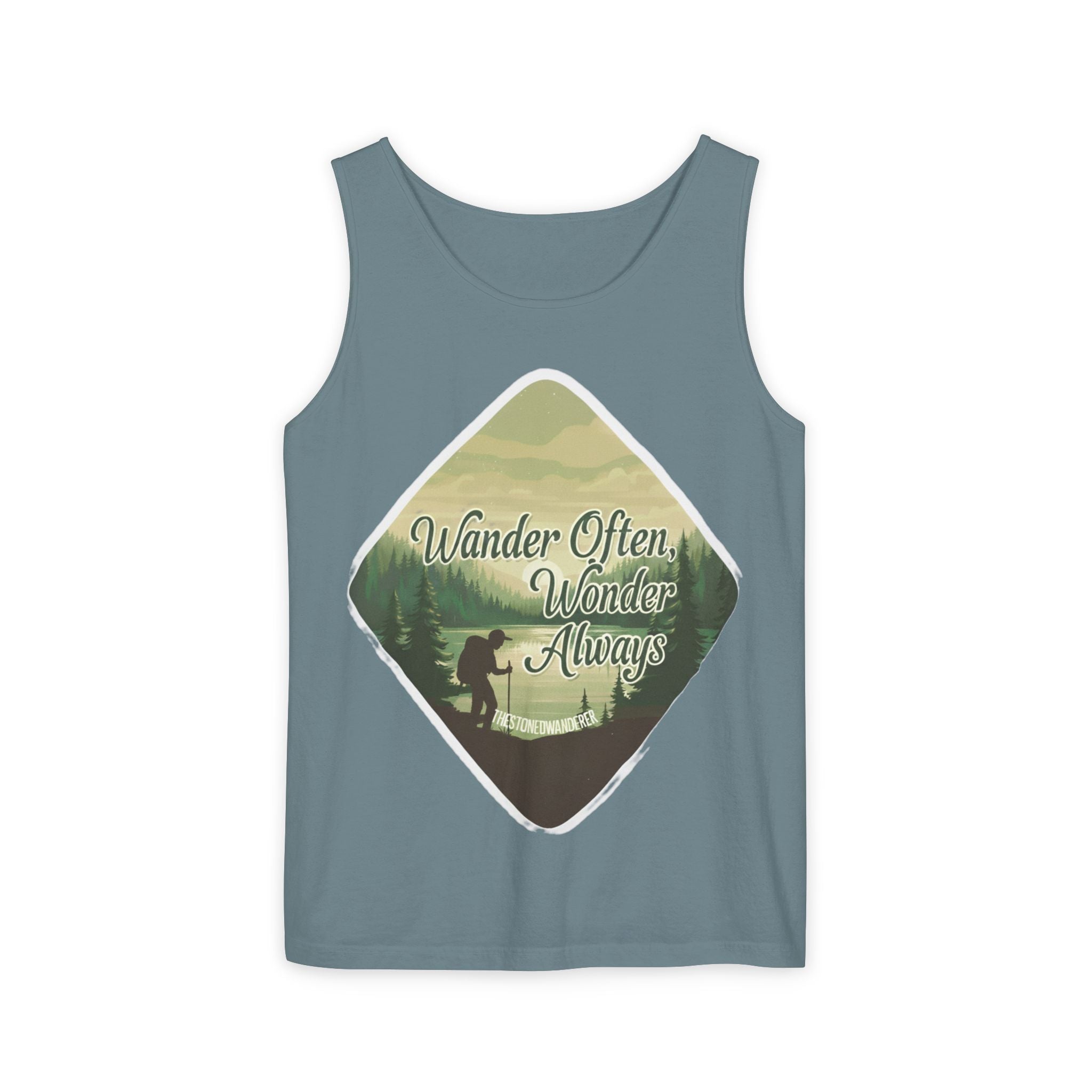 Wander Often, Wonder Always Tank Top — Adventure Scenic Graphic Tank