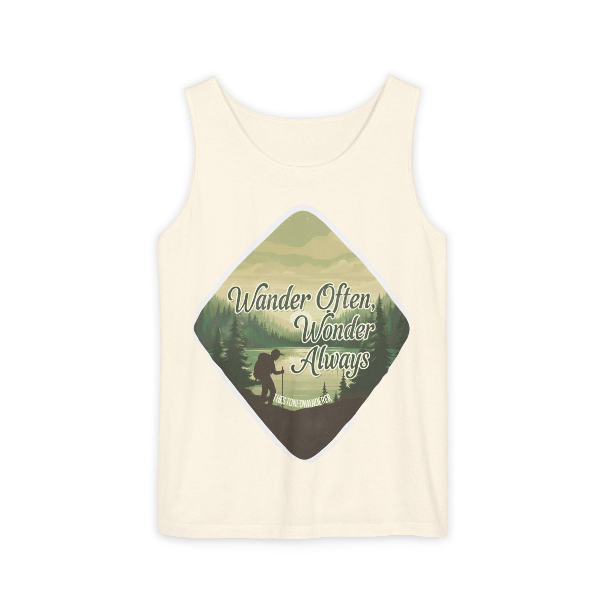 Wander Often, Wonder Always Tank Top — Adventure Scenic Graphic Tank