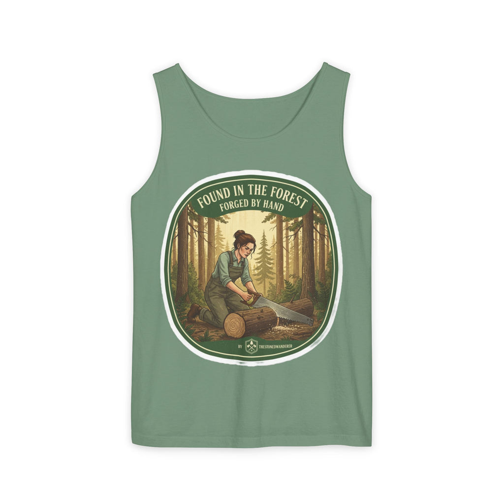 Found in the Forest Tank Top — 'Forged by Hand' Woodworker Nature Graphic