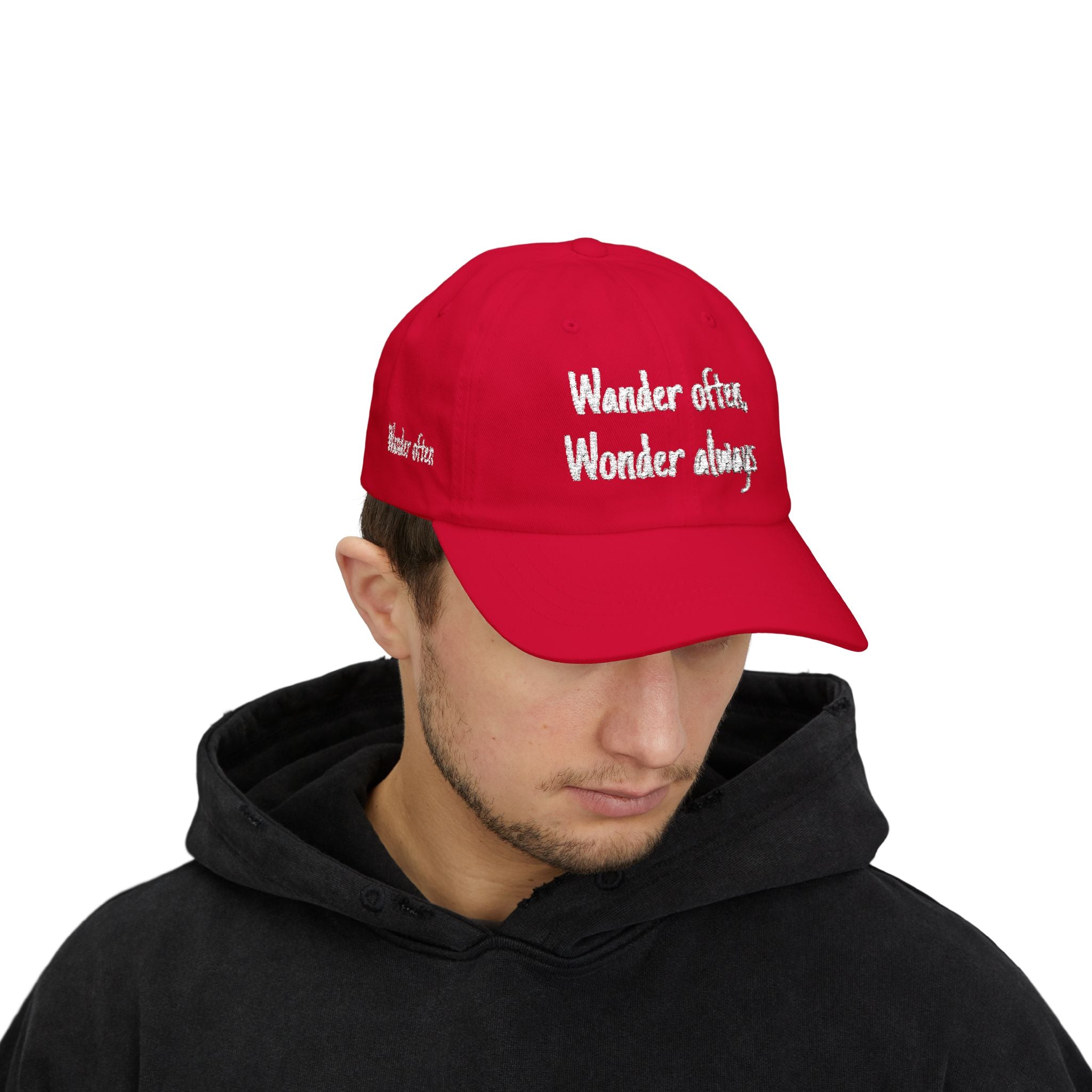 Wander Often Wonder Always Dad Cap