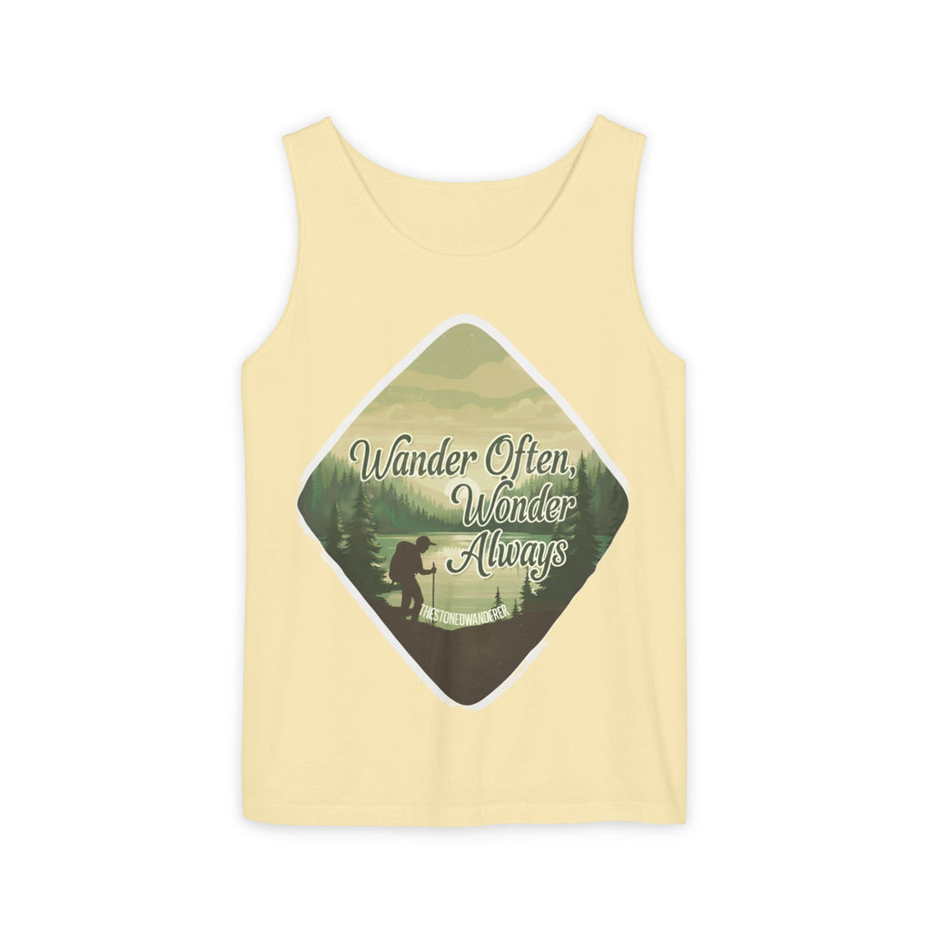 Wander Often, Wonder Always Tank Top — Adventure Scenic Graphic Tank