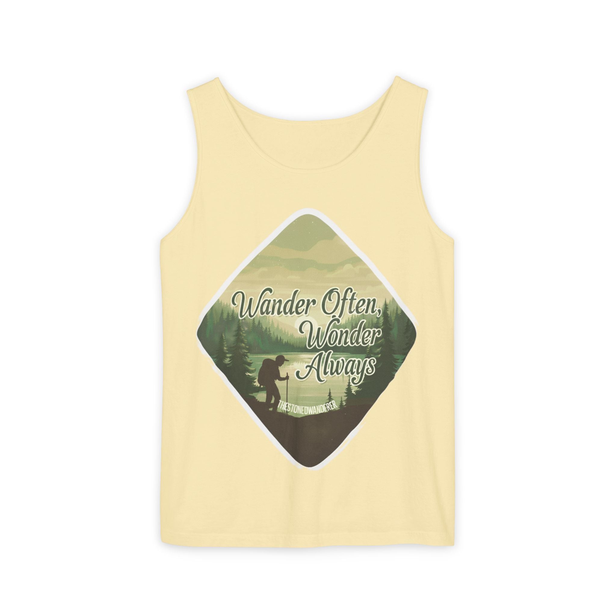 Wander Often, Wonder Always Tank Top — Adventure Scenic Graphic Tank
