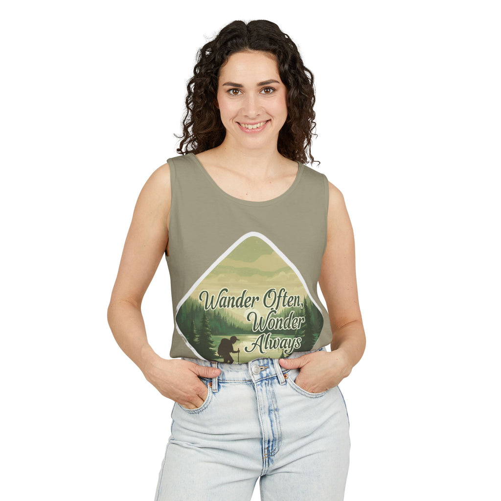 Wander Often, Wonder Always Tank Top — Adventure Scenic Graphic Tank