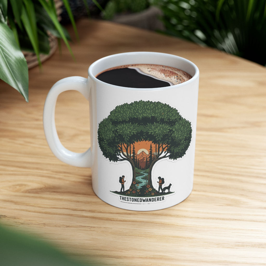 Inspirational Tree of Life Ceramic Mug — Nature Quote Coffee Cup (11oz/15oz)