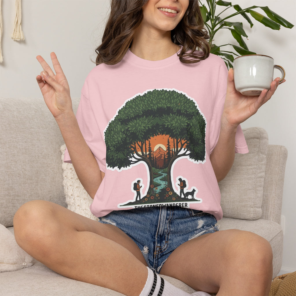 Tree of Wanderers T-Shirt — Hiking Nature Graphic Tee