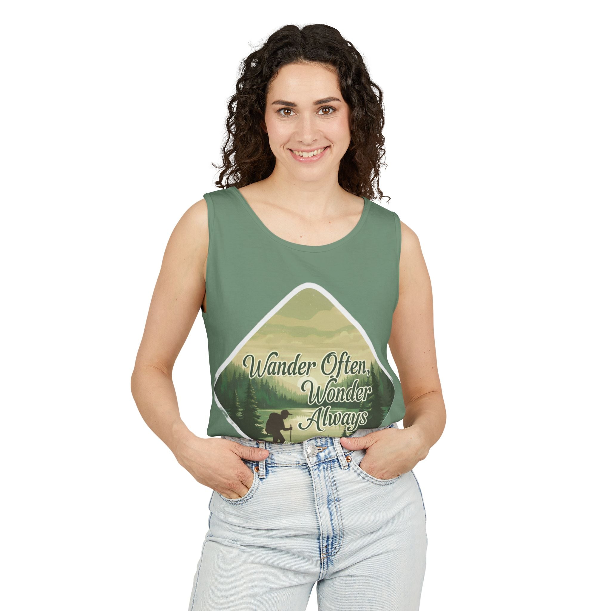 Wander Often, Wonder Always Tank Top — Adventure Scenic Graphic Tank