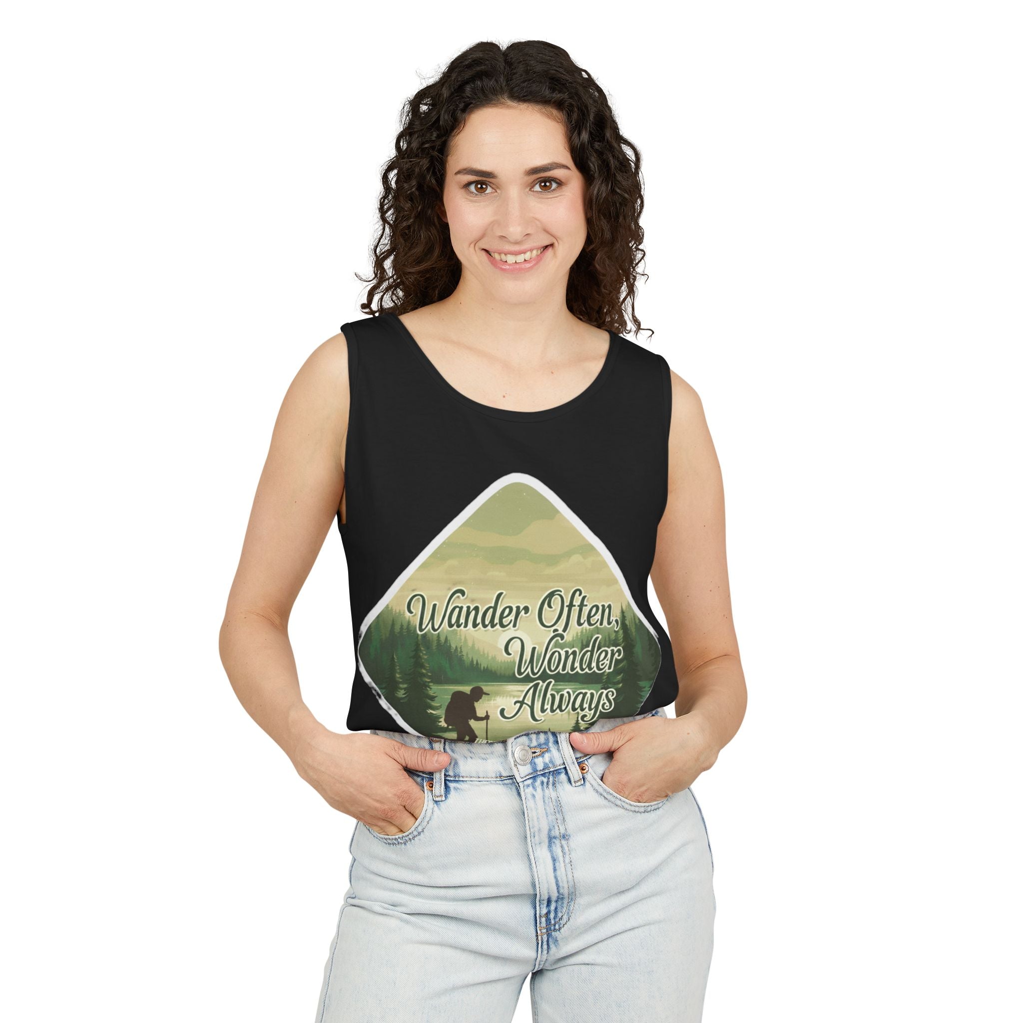 Wander Often, Wonder Always Tank Top — Adventure Scenic Graphic Tank