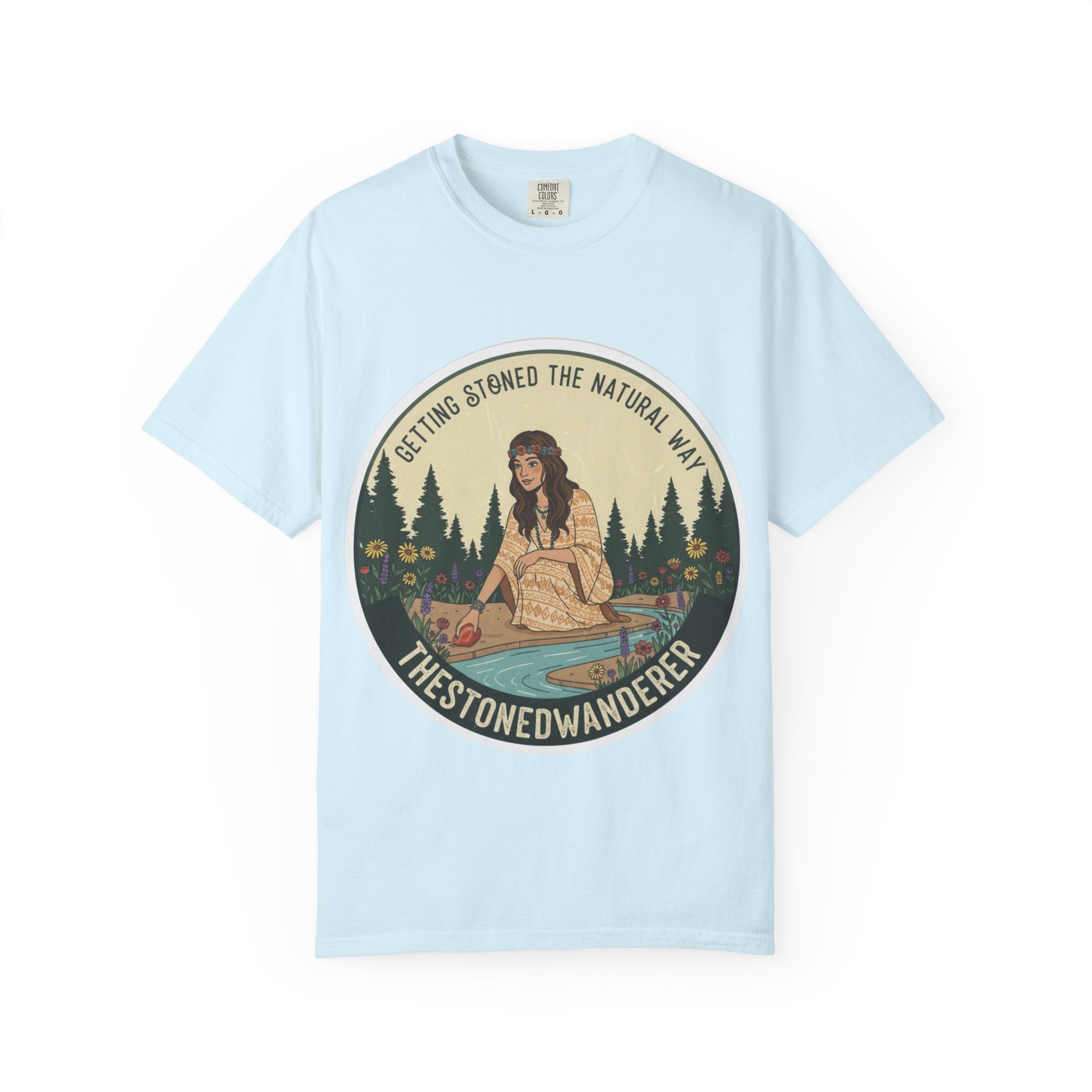 Vintage Nature Graphic T-Shirt — "Getting Stoned the Natural Way" Outdoor Vibes
