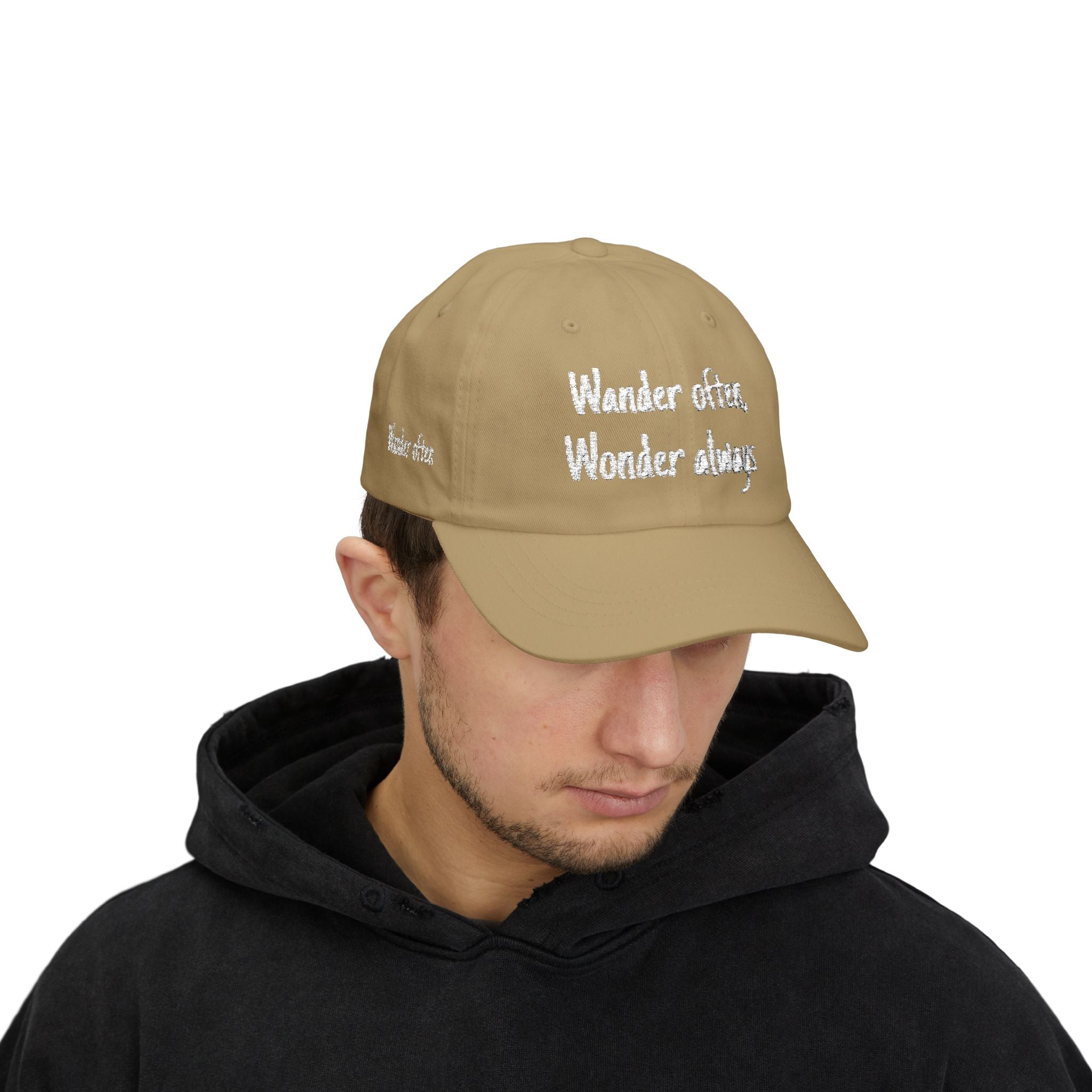 Wander Often Wonder Always Dad Cap