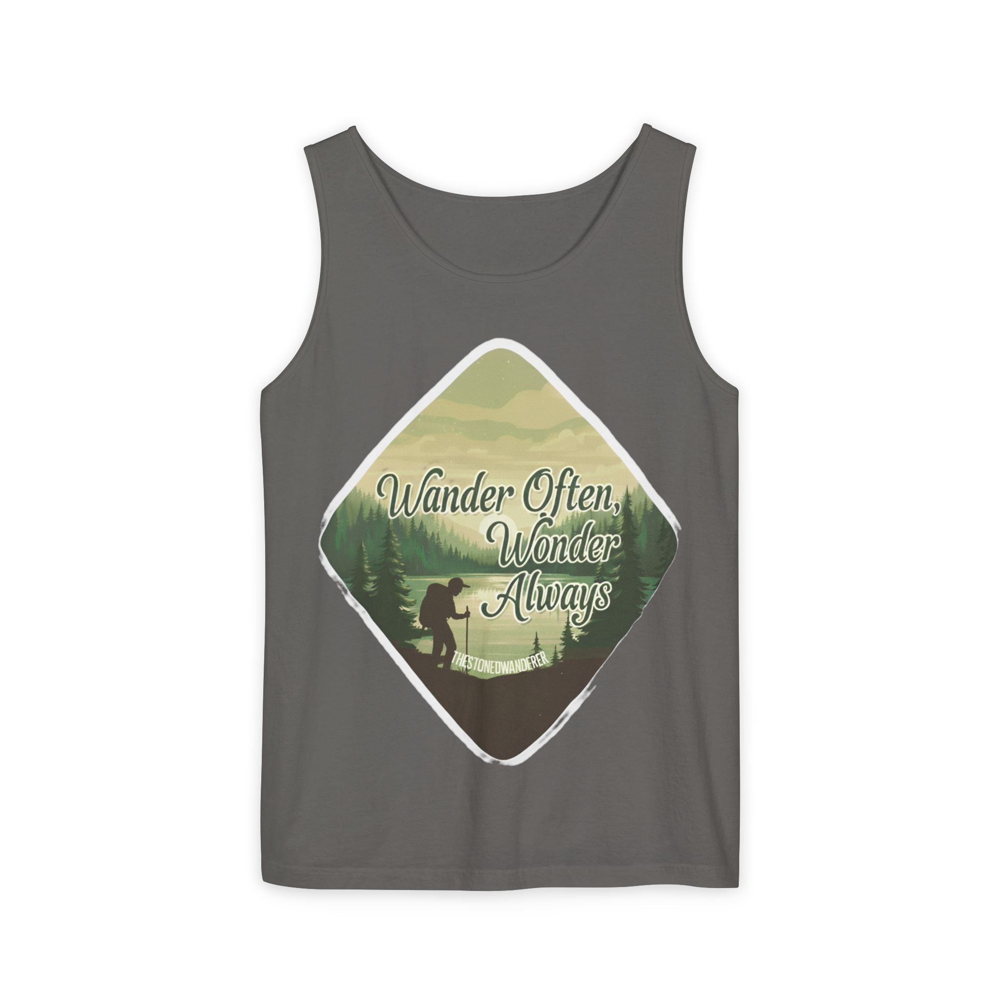 Wander Often, Wonder Always Tank Top — Adventure Scenic Graphic Tank