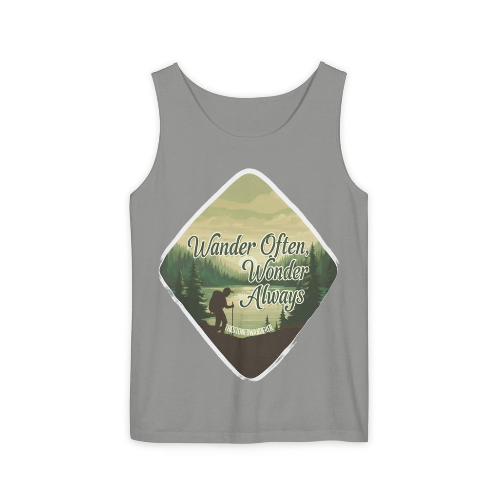 Wander Often, Wonder Always Tank Top — Adventure Scenic Graphic Tank