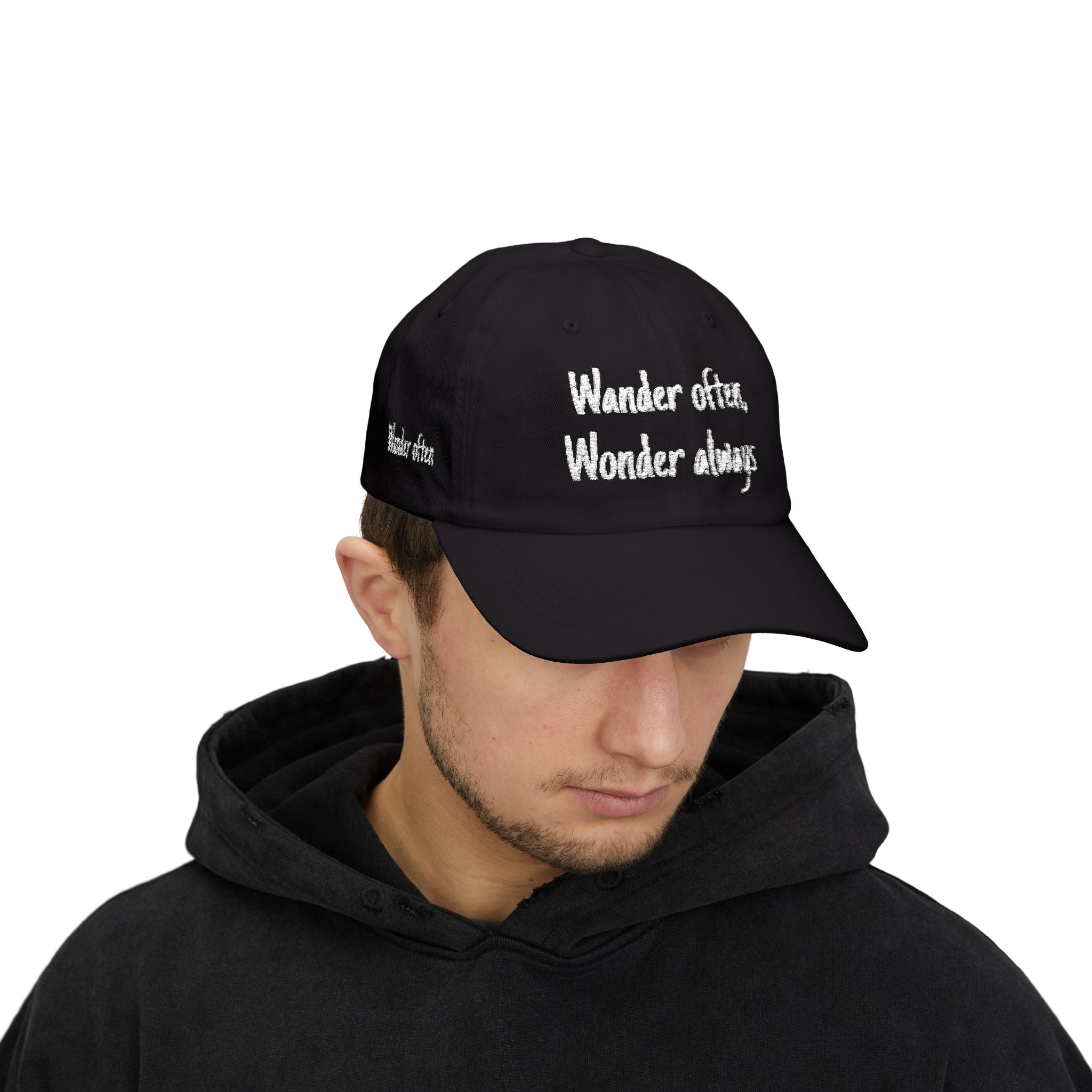 Wander Often Wonder Always Dad Cap