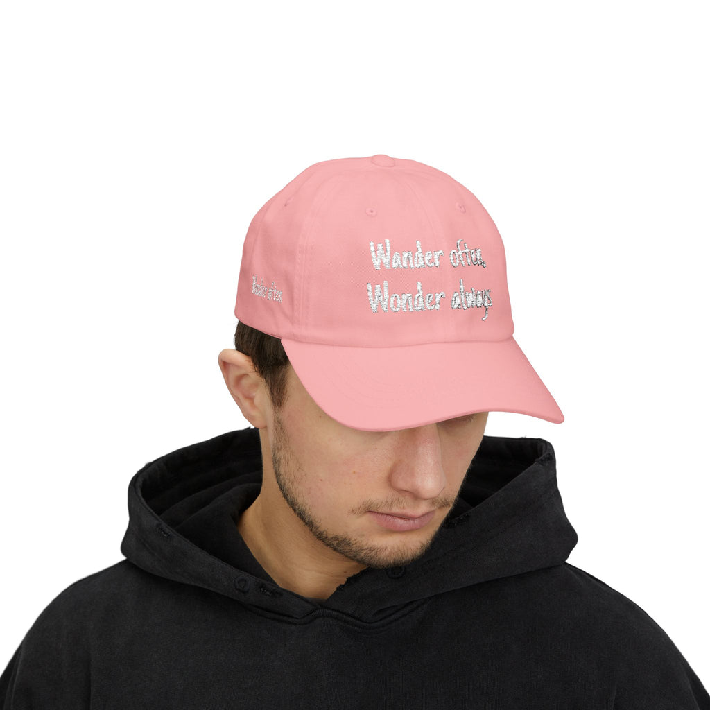 Wander Often Wonder Always Dad Cap