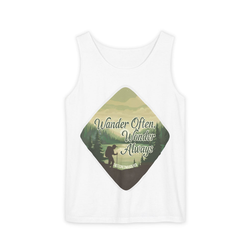 Wander Often, Wonder Always Tank Top — Adventure Scenic Graphic Tank