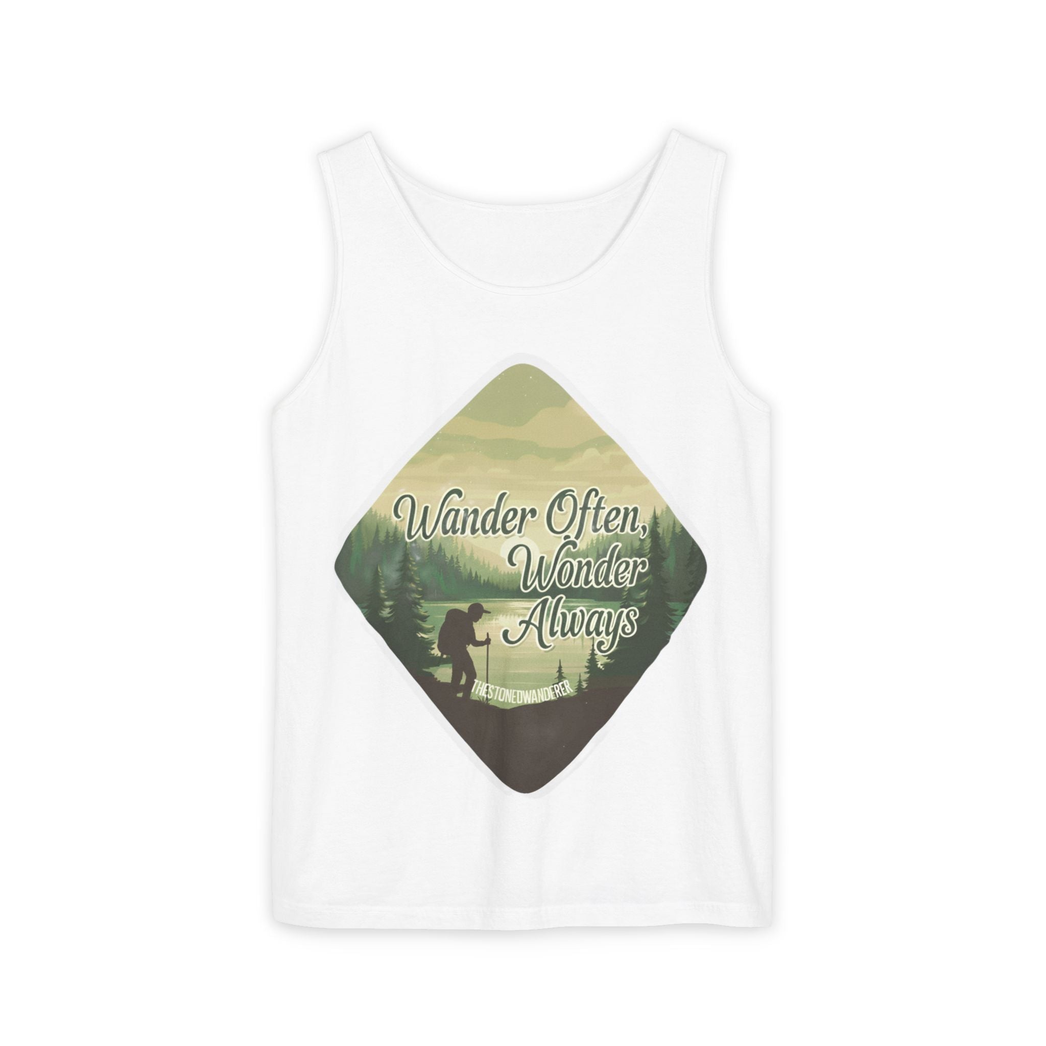 Wander Often, Wonder Always Tank Top — Adventure Scenic Graphic Tank
