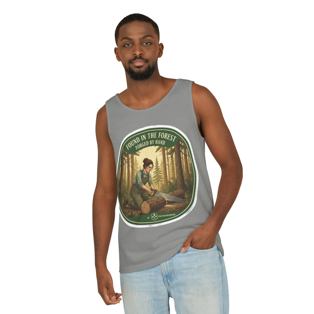 Found in the Forest Tank Top — 'Forged by Hand' Woodworker Nature Graphic