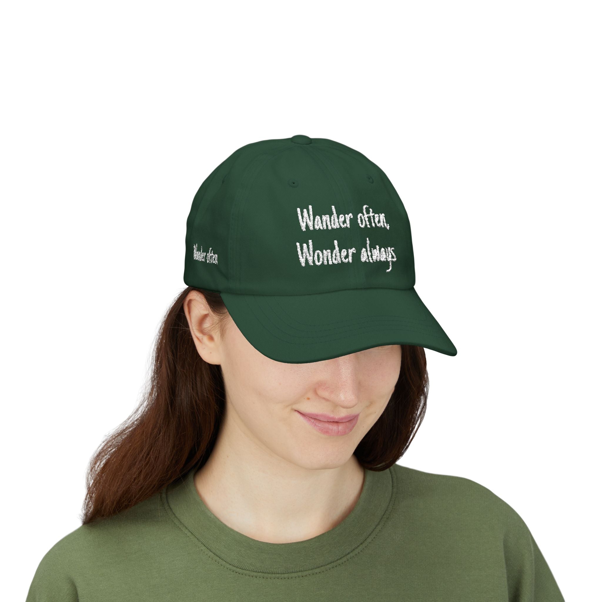 Wander Often Wonder Always Dad Cap