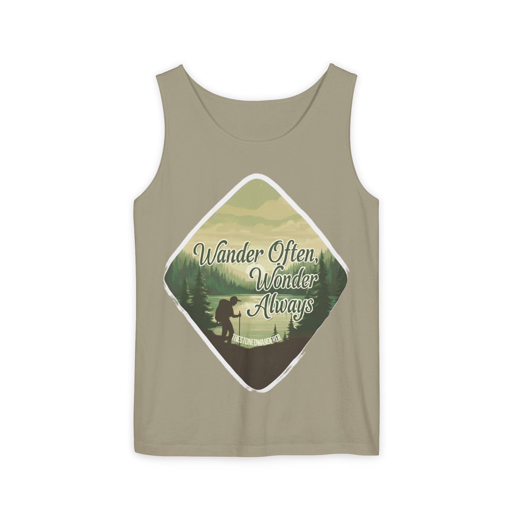 Wander Often, Wonder Always Tank Top — Adventure Scenic Graphic Tank