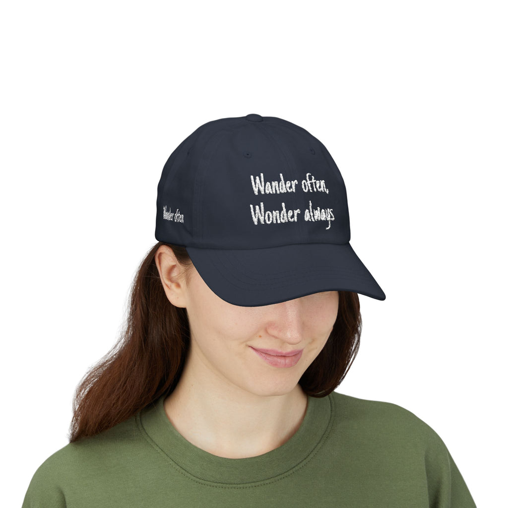 Wander Often Wonder Always Dad Cap